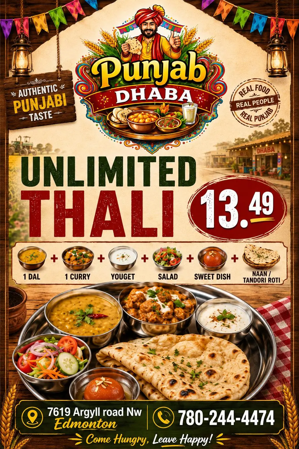Special Offer at Punjab Dhaba Indian Cuisine Edmonton